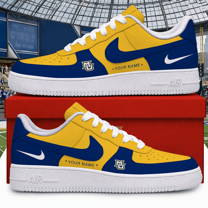[BIG SALE] PERSONALIZED UNI06 MGE MARQUETTE GOLDEN EAGLES AF1 SHOES