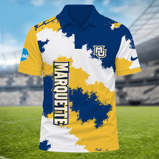 [BIG DEAL] PERSONALIZED UNI06 MGE MARQUETTE GOLDEN EAGLES MULTICOLOR POLO SHIRT