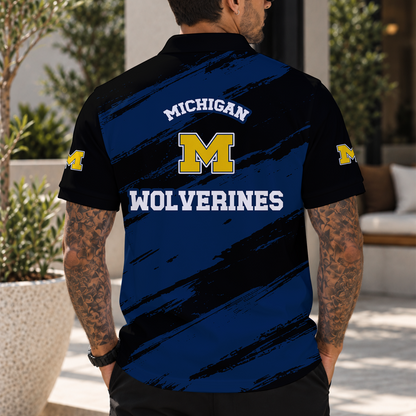 [BIG SALE] PERSONALIZED UNI06 MIW MICHIGAN WOLVERINES POLO SHIRT