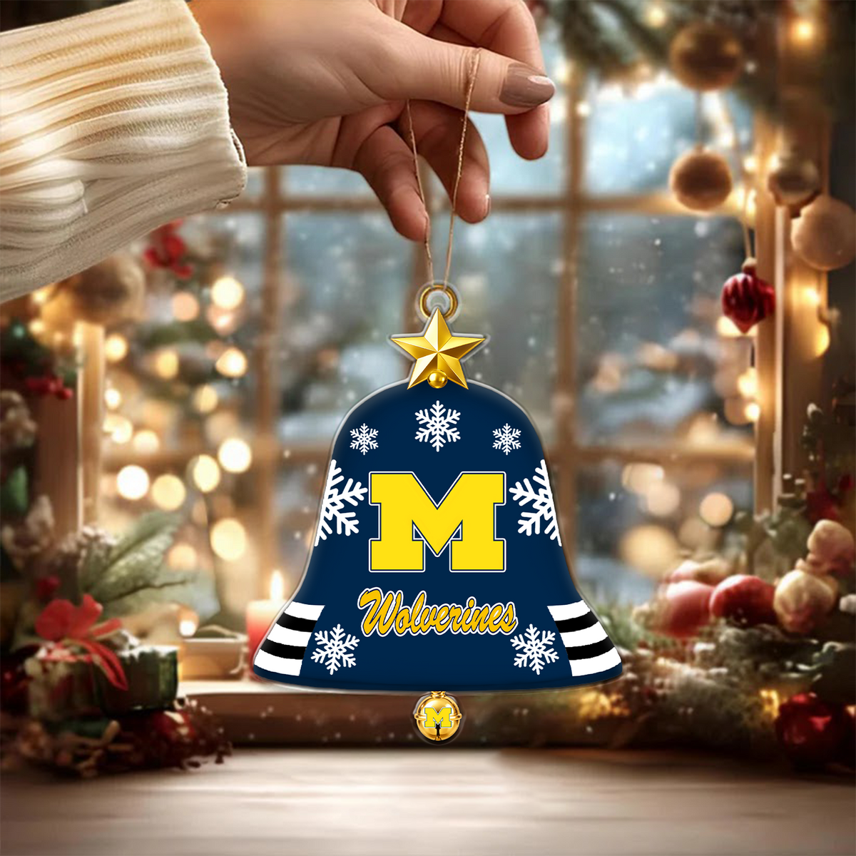 [BIG SALE] PERSONALIZED UNI06 MIW MICHIGAN WOLVERINES CHRISTMAS ACRYLIC ORNAMENT