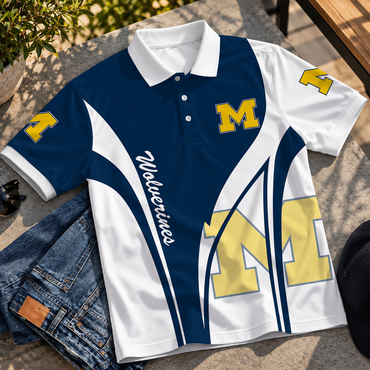 [BIG SALE] PERSONALIZED UNI06 MIW MICHIGAN WOLVERINES POLO SHIRT