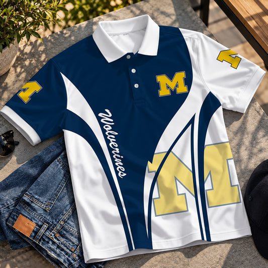 [BIG SALE] PERSONALIZED UNI06 MIW MICHIGAN WOLVERINES POLO SHIRT