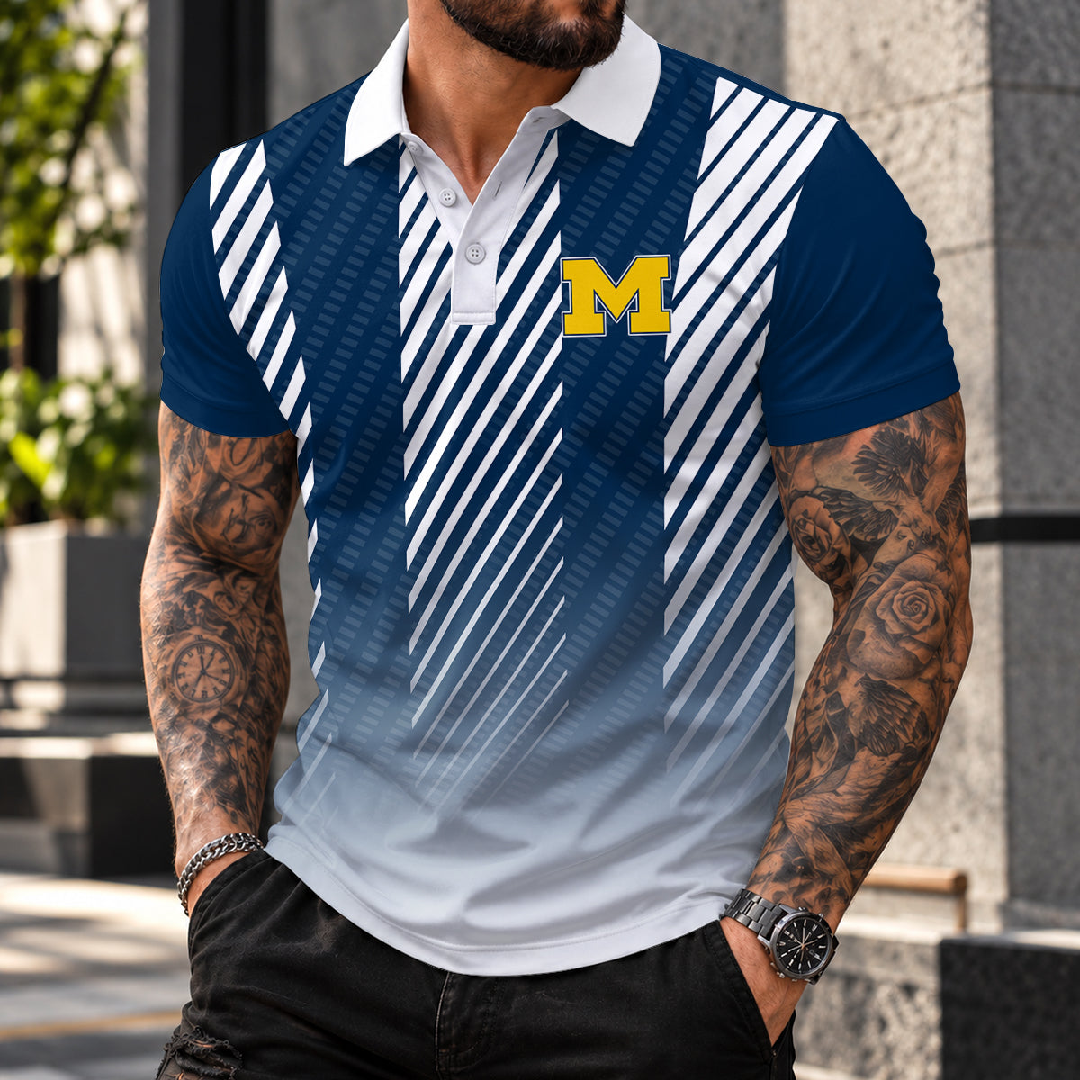 [BIG SALE] PERSONALIZED UNI06 MIW MICHIGAN WOLVERINES POLO SHIRT