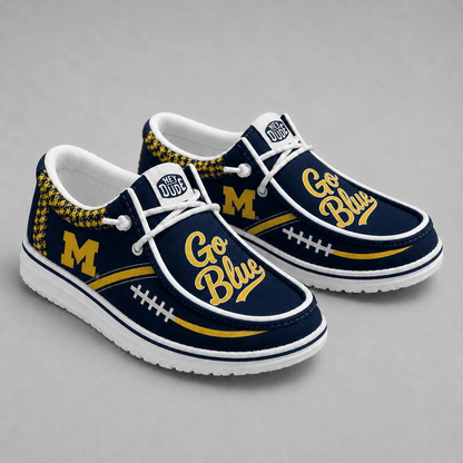 [BIG SALE] PERSONALIZED UNI06 MIW MICHIGAN WOLVERINES LOAFER SHOES