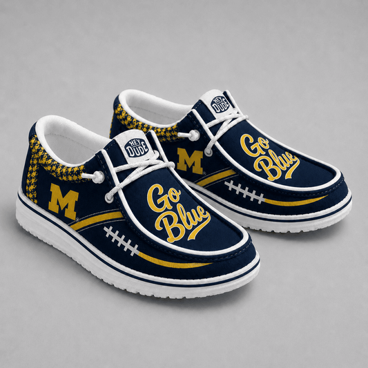 [BIG SALE] PERSONALIZED UNI06 MIW MICHIGAN WOLVERINES LOAFER SHOES
