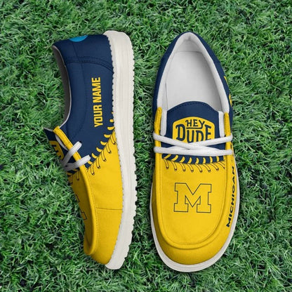 [BIG SALE] PERSONALIZED UNI06 MIW MICHIGAN WOLVERINES LOAFER SHOES