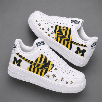 [BIG SALE] PERSONALIZED UNI06 MIW MICHIGAN WOLVERINES AF1 SHOES