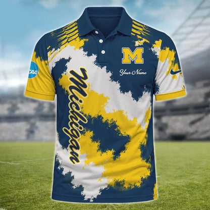 [BIG SALE] PERSONALIZED UNI06 MIW MICHIGAN WOLVERINES MULTICOLOR POLO SHIRT