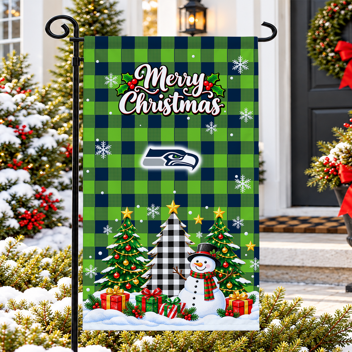[SPECIAL OFFER] NEW CUSTOMIZED NFL06 SSH THE SEAHAWKS GARDEN FLAG