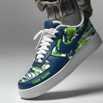 [TOUCHDOWN DEAL] NEW CUSTOMIZED NFL06 SSH SEATTLE SEAHAWKS AF1 SNEAKERS