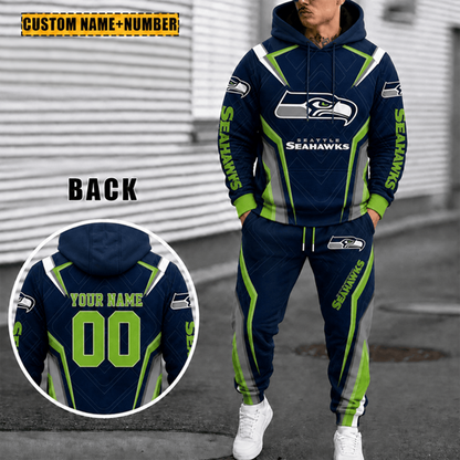 [SPECIAL OFFER] NEW CUSTOMIZED NFL06 SSH THE SEAHAWKS HOODIE & SWEATPANTS