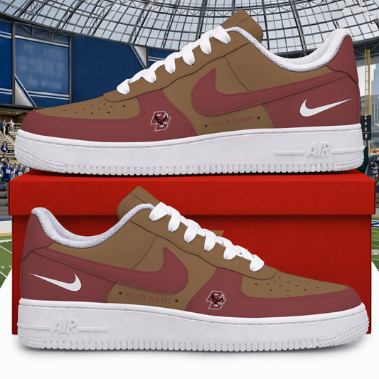 [BIG SALE] PERSONALIZED UNI07 BOE BOSTON COLLEGE EAGLES AF1 SHOES