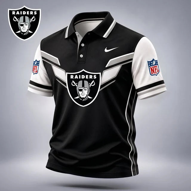 [SPECIAL OFFER] NEW CUSTOMIZED NFL07 LVR THE RAIDERS POLO SHIRT