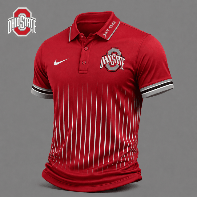 [BIG SALE] PERSONALIZED UNI07 OSB OHIO STATE BUCKEYES POLO SHIRT