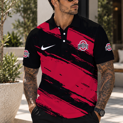 [BIG SALE] PERSONALIZED UNI07 OSB OHIO STATE BUCKEYES POLO SHIRT