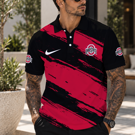 [BIG SALE] PERSONALIZED UNI07 OSB OHIO STATE BUCKEYES POLO SHIRT