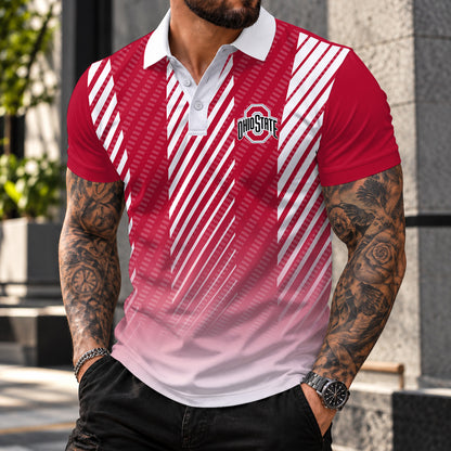 [BIG SALE] PERSONALIZED UNI07 OSB OHIO STATE BUCKEYES POLO SHIRT