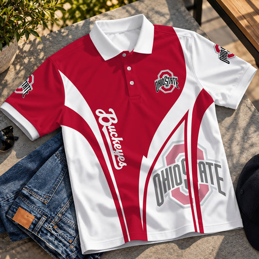 [BIG SALE] PERSONALIZED UNI07 OSB OHIO STATE BUCKEYES POLO SHIRT