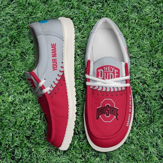 [BIG SALE] PERSONALIZED UNI07 OSB OHIO STATE BUCKEYES LOAFER SHOES