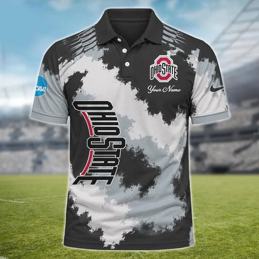 [BIG SALE] PERSONALIZED UNI07 OSB OHIO STATE BUCKEYES MULTICOLOR POLO SHIRT