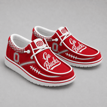 [BIG SALE] PERSONALIZED UNI07 OSB OHIO STATE BUCKEYES LOAFER SHOES