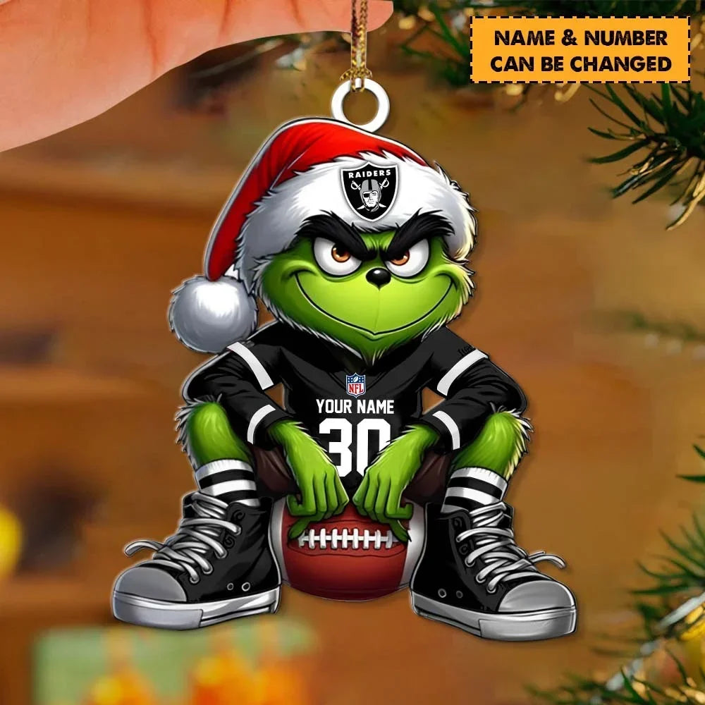 [SPECIAL OFFER] NEW CUSTOMIZED NFL07 LVR THE RAIDERS ACRYLIC ORNAMENT