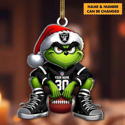 [SPECIAL OFFER] NEW CUSTOMIZED NFL07 LVR THE RAIDERS ACRYLIC ORNAMENT