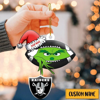 [SPECIAL OFFER] NEW CUSTOMIZED NFL07 LVR THE RAIDERS ACRYLIC ORNAMENT