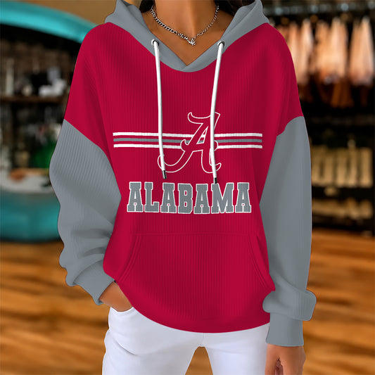 [BIG SALE] PERSONALIZED UNI08 ABC ALABAMA CRIMSON TIDE RIBBED HOODIE & SWEATSHIRT