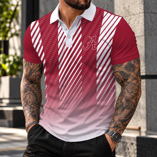 [BIG SALE] PERSONALIZED UNI08 ABC ALABAMA CRIMSON TIDE POLO SHIRT