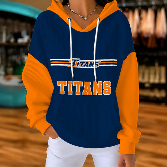 [BIG DEAL] PERSONALIZED UNI08 CFT CAL STATE FULLERTON TITANS RIBBED HOODIE & SWEATSHIRT