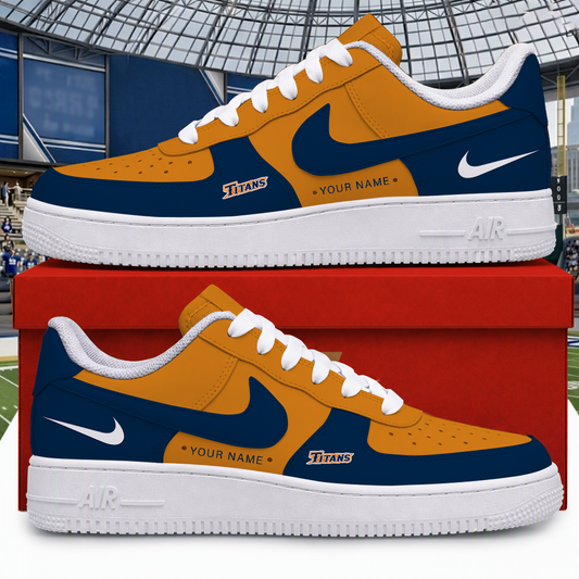 [BIG SALE] PERSONALIZED UNI08 CFT CAL STATE FULLERTON TITANS AF1 SHOES