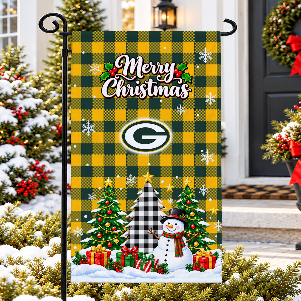 [SPECIAL OFFER] NEW CUSTOMIZED NFL08 GBP THE PACKERS GARDEN FLAG