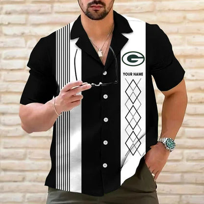 [SPECIAL OFFER] NEW CUSTOMIZED NFL08 GBP GREEN BAY PACKERS HAWAIIAN SHIRT