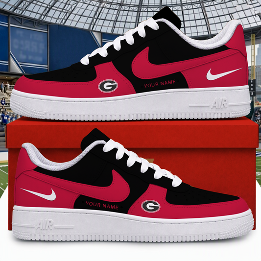 [BIG SALE] PERSONALIZED UNI09 GEB GEORGIA BULLDOGS AF1 SHOES