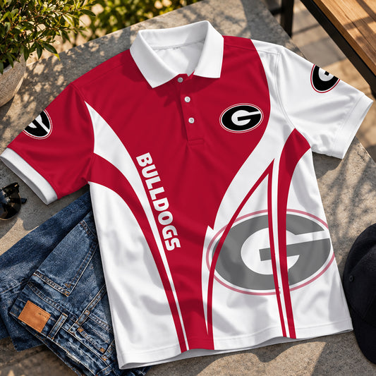 [BIG SALE] PERSONALIZED UNI09 GEB GEORGIA BULLDOGS POLO SHIRT
