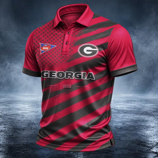 [BIG SALE] PERSONALIZED UNI09 GEB GEORGIA BULLDOGS POLO SHIRT