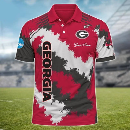 [BIG SALE] PERSONALIZED UNI09 GEB GEORGIA BULLDOGS MULTICOLOR POLO SHIRT