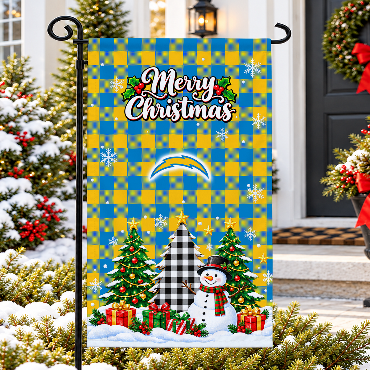 [SPECIAL OFFER] NEW CUSTOMIZED NFL09 LAC THE CHARGERS GARDEN FLAG
