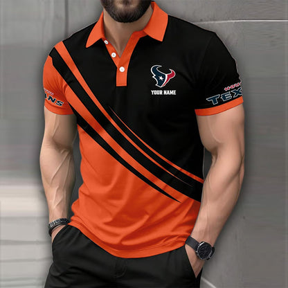[SPECIAL OFFER] NEW CUSTOMIZED NFL15 HTT HOUSTON TEXANS POLO SHIRT