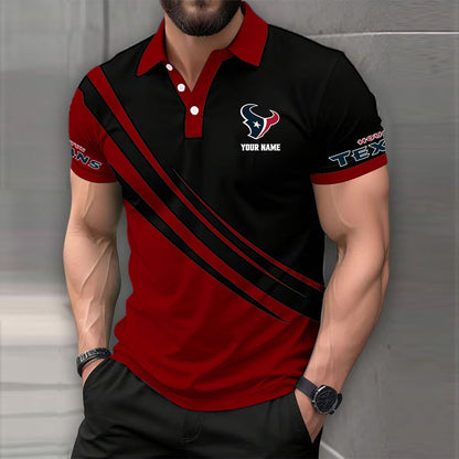 [SPECIAL OFFER] NEW CUSTOMIZED NFL15 HTT HOUSTON TEXANS POLO SHIRT