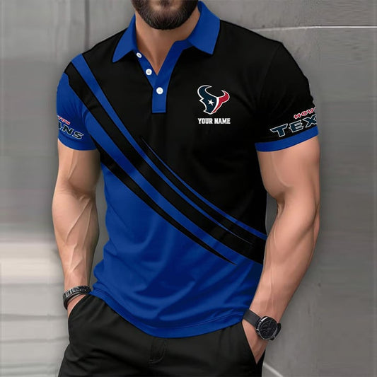 [SPECIAL OFFER] NEW CUSTOMIZED NFL15 HTT HOUSTON TEXANS POLO SHIRT