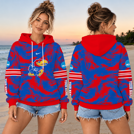 [BIG SALE] PERSONALIZED UNI01 KSJ KANSAS JAYHAWKS T-SHIRT, HOODIE & ZIP HOODIE