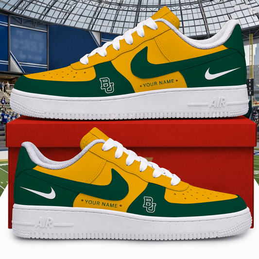 [BIG SALE] PERSONALIZED UNI10 BAB BAYLOR BEARS AF1 SHOES