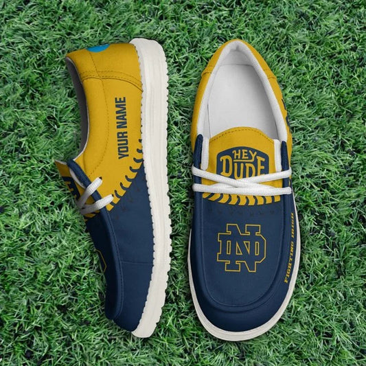 [BIG SALE] PERSONALIZED UNI10 NFI NOTRE DAME FIGHTING IRISH LOAFER SHOES