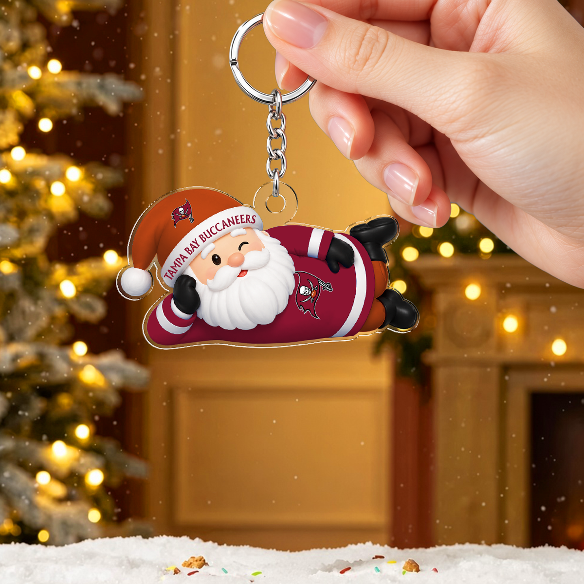 [SPECIAL OFFER] NEW CUSTOMIZED NFL10 TBB THE BUCCANEERS ACRYLIC KEYCHAIN
