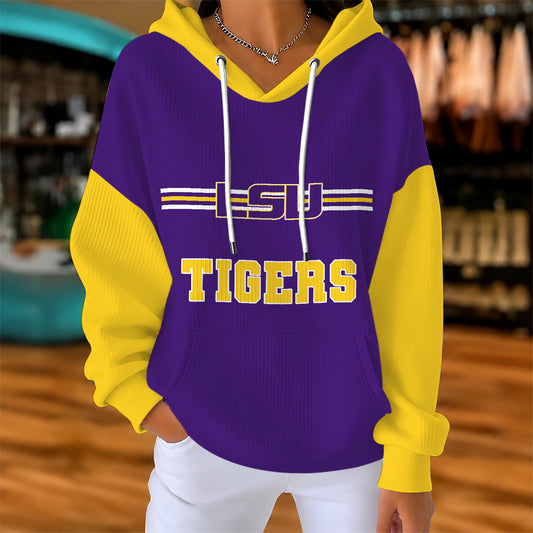 [BIG SALE] PERSONALIZED UNI11 LST LSU TIGERS RIBBED HOODIE & SWEATSHIRT