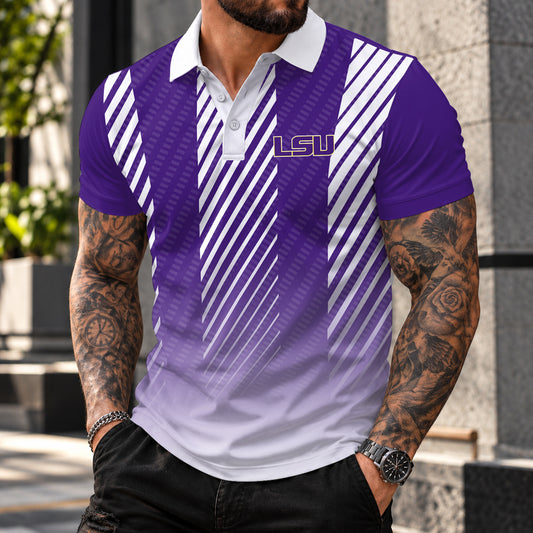 [BIG SALE] PERSONALIZED UNI11 LST LSU TIGERS POLO SHIRT