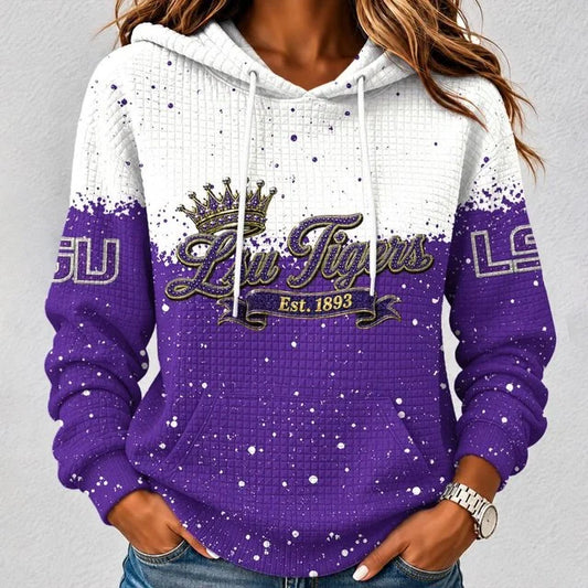 [BIG SALE] PERSONALIZED UNI11 LST LSU TIGERS UNISEX HOODED SWEATSHIRT