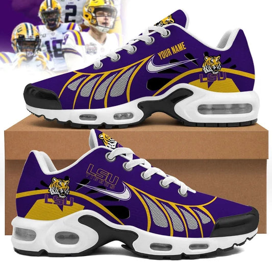 [BIG SALE] PERSONALIZED UNI11 LST LSU TIGERS AIR MAX PLUS SNEAKERS